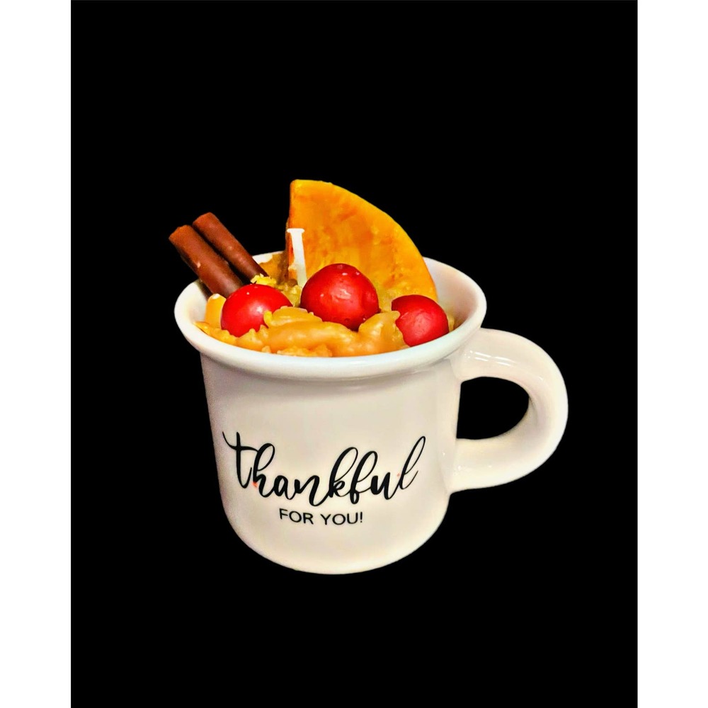 Handmade Country Christmas AWESOME Scented Food-Like Fruit & Spice Candle